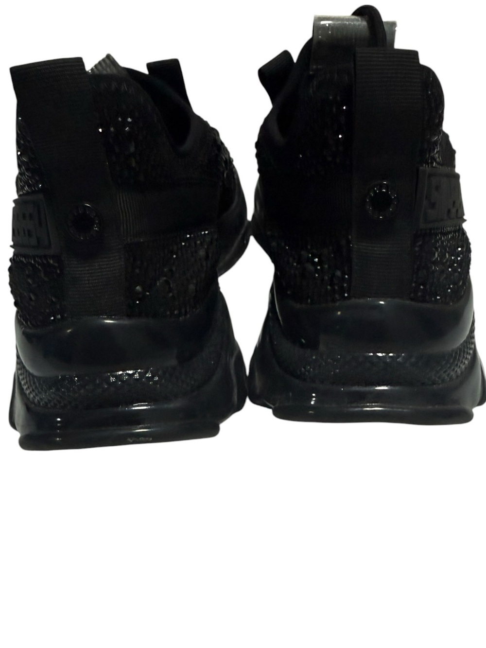 Steve Madden Women's Maxima Sneaker Black size 9 Preowned . - Picture 6 of 9